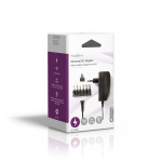 Nedis Universal AC Power Adapter | 27 W | 3 - 12 V DC | 1.80 m | 2.25 A A | 6 plug(s) | Sort