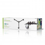 Nedis Stativ Dolly | Maksimal belastningskapacitet: 20.0 kg | Stativ diameterområde: 29.0 mm | Rejsetaske inkluderet | Benlåse | Aluminium | Sort