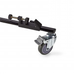 Nedis Stativ Dolly | Maksimal belastningskapacitet: 20.0 kg | Stativ diameterområde: 29.0 mm | Rejsetaske inkluderet | Benlåse | Aluminium | Sort
