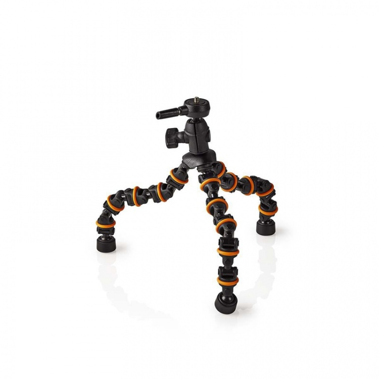 Gorillapod | Maksimal belastningskapacitet: 1.0 kg | 26.0 cm | 6 Segmenter | Kuglehoved | ABS / Plastik | Orange / Sort