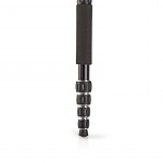 Nedis Stativ | Maksimal belastningskapacitet: 3.0 kg | Minimum arbejdshøjde: 17.5 cm | Maksimal arbejdshøjde: 145.0 cm | 3 Segmenter | Kuglehoved | Rejsetaske inkluderet | Vendbar midtersøjle | ABS / Aluminium | Sort