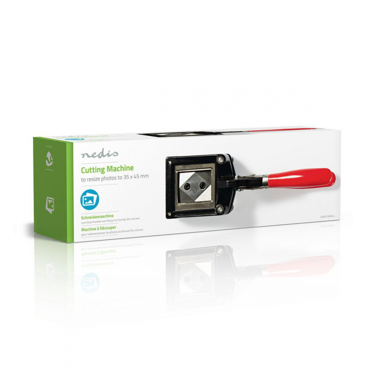 Nedis Pasfoto Cutters | 35 x 45 mm | Metal | Rød / Sort