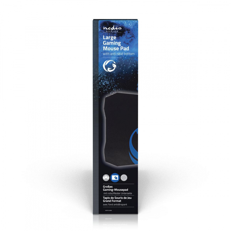 Nedis Gaming musemåtte | Gummi / Mikrofiber | Sort