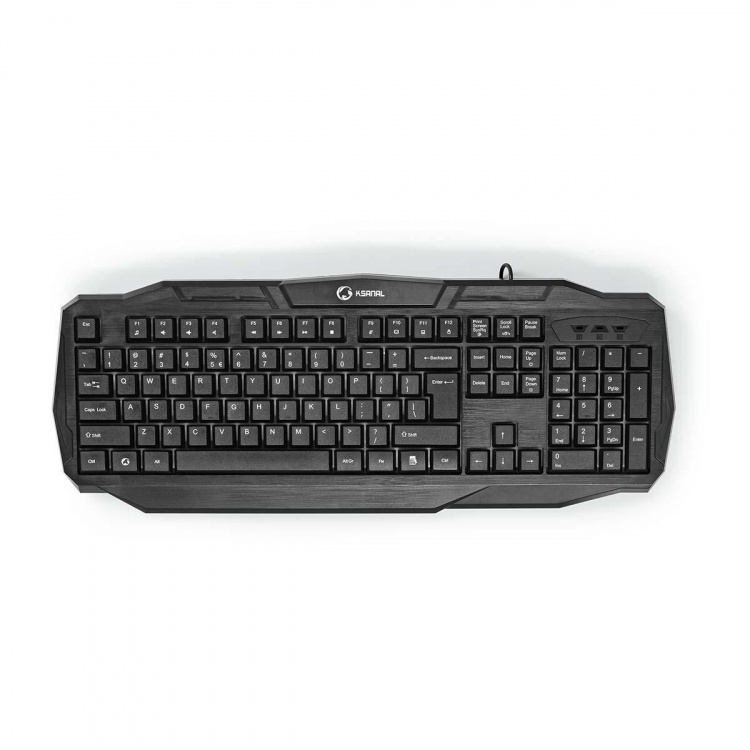 Nedis Wired Gaming Keyboard | USB 2.0 | Membrane Nøgler | LED | US international | US layout | USB Drevet | Strømkabellængde: 1.50 m | Gaming