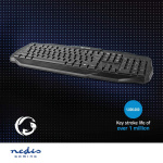 Nedis Wired Gaming Keyboard | USB 2.0 | Membrane Nøgler | LED | US international | US layout | USB Drevet | Strømkabellængde: 1.50 m | Gaming