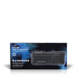 Nedis Wired Gaming Keyboard | USB 2.0 | Membrane Nøgler | LED | US international | US layout | USB Drevet | Strømkabellængde: 1.50 m | Gaming