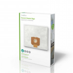 Nedis Støvsugerpose | 4 stk. | Syntetisk | Mest solgt for: AEG | Hvid