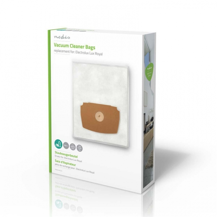 Nedis Støvsugerpose | 4 stk. | Syntetisk | Mest solgt for: Electrolux | Hvid