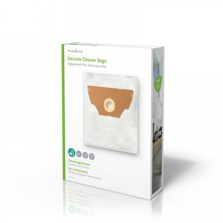 Nedis Støvsugerpose | 4 stk. | Syntetisk | Mest solgt for: Electrolux | Hvid