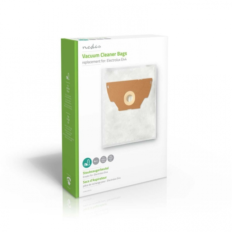 Nedis Støvsugerpose | 4 stk. | Syntetisk | Mest solgt for: Electrolux | Hvid