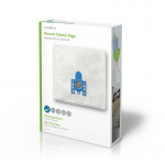 Nedis Støvsugerpose | 4 stk. | Syntetisk | Mest solgt for: Miele | Hvid