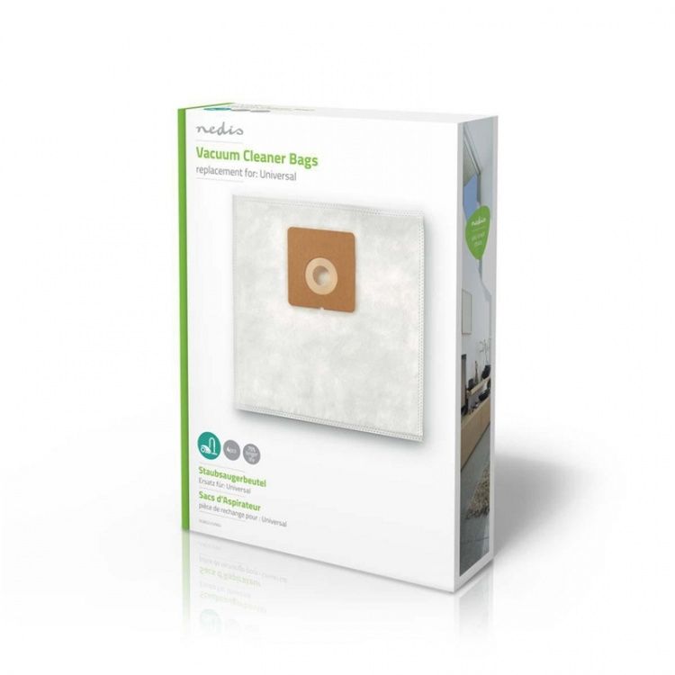 Nedis Støvsugerpose | 4 stk. | Syntetisk | Mest solgt for: Universel | Hvid