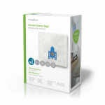 Nedis Støvsugerpose | 12 stk. | Syntetisk | Mest solgt for: Miele | Hvid