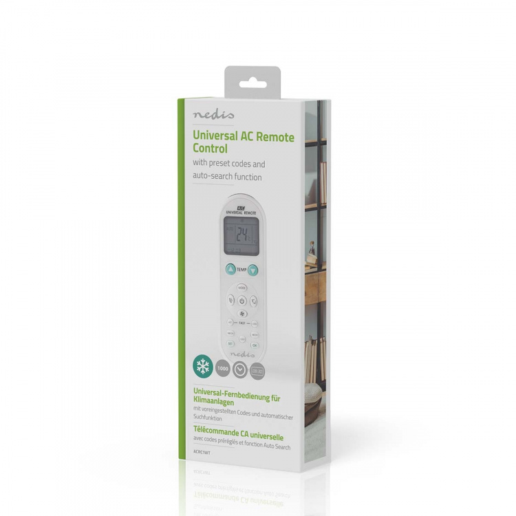 Nedis Universal fjernbetjening til split-unit klimaanlæg | Programmering funktioner | 2x AAA/LR03