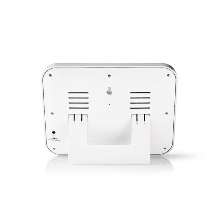 Nedis vejrstation | Indendørs & Udendørs | Inkluderet trådløs vejrsensor | Vejrudsigt | Tidsvisning | LCD | Alarmurfunktion