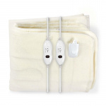 Nedis Elektrisk Tæppe | Undertæppe | 2 Personer | 160 x 140 cm | 3 Varmeindstillinger | Vaskbar | Overophedningsbeskyttelse | Polyester