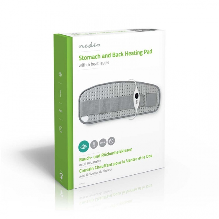 Nedis Varmepude | Mave og tilbage | 6 Varmeindstillinger | Overophedningsbeskyttelse | Vaskbar