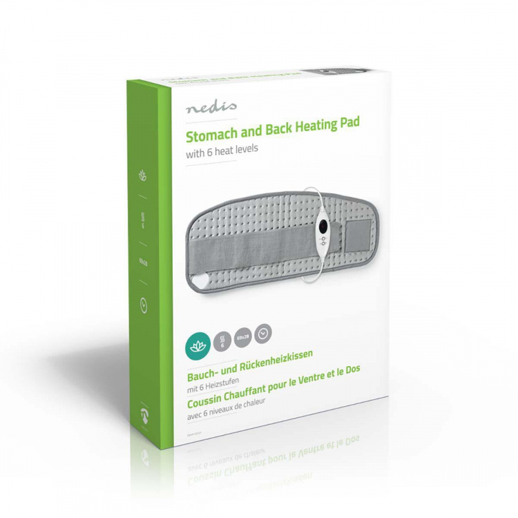 Nedis Varmepude | Mave og tilbage | 6 Varmeindstillinger | Overophedningsbeskyttelse | Vaskbar
