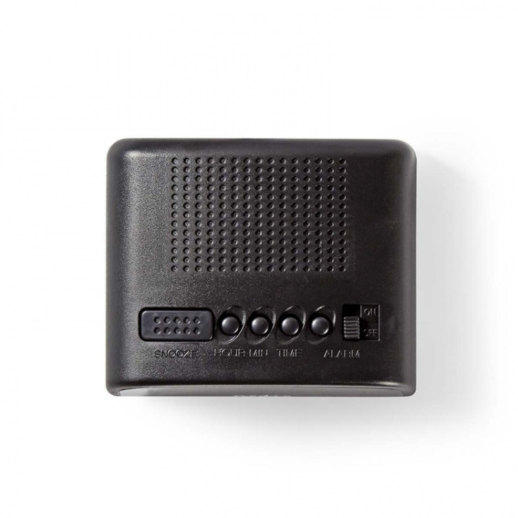 Nedis Digitalt Bord Vækkeur | LED | Snooze funktion | Sort