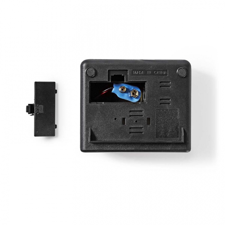 Nedis Digitalt Bord Vækkeur | LED | Snooze funktion | Sort