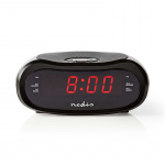Nedis Digital vækkeur Radio | LED | AM / FM | Snooze funktion | Sleep timer | Antal alarmer: 2 | Sort