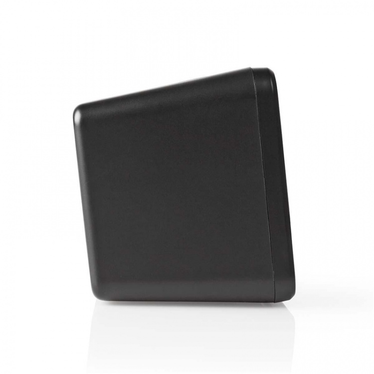 Nedis Digital vækkeur Radio | LED | 1x 3.5 mm Audio Input | Tidsprojektion | AM / FM | Snooze funktion | Sleep timer | Antal alarmer: 2 | Sort