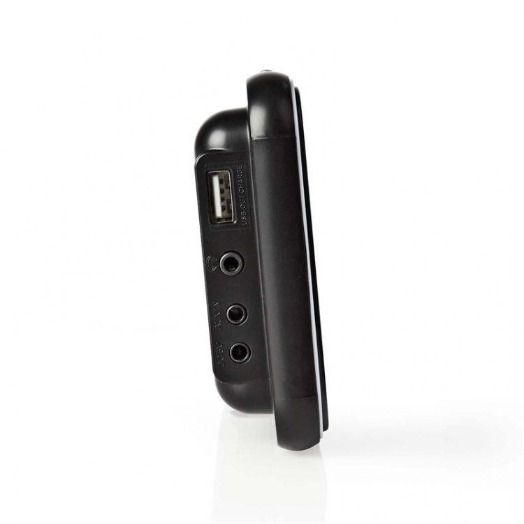 Nedis Digital vækkeur Radio | LED | 1x 3.5 mm Audio Input | Tidsprojektion | AM / FM | Snooze funktion | Sleep timer | Antal alarmer: 2 | Sort