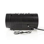 Nedis Digital vækkeur Radio | LED | Tidsprojektion | AM / FM | Snooze funktion | Sleep timer | Antal alarmer: 2 | Sort