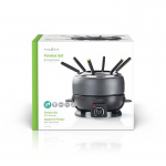 Nedis Fondue Set | 6 Personer | 2.3 l | Justerbar temperaturkontrol | 800 W | Cool berøringshåndtag | Skridsikker bund | Overophedningsbeskyttelse