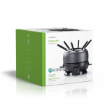 Nedis Fondue Set | 6 Personer | 2.3 l | Justerbar temperaturkontrol | 800 W | Cool berøringshåndtag | Skridsikker bund | Overophedningsbeskyttelse