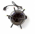 Nedis Fondue Set | 6 Personer | 2.3 l | Justerbar temperaturkontrol | 800 W | Cool berøringshåndtag | Skridsikker bund | Overophedningsbeskyttelse