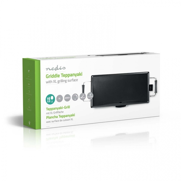 Nedis Teppanyaki Bord Grill | Bageplade (l x w): 47.5 x 26.5 cm | 5 Varmeindstillinger