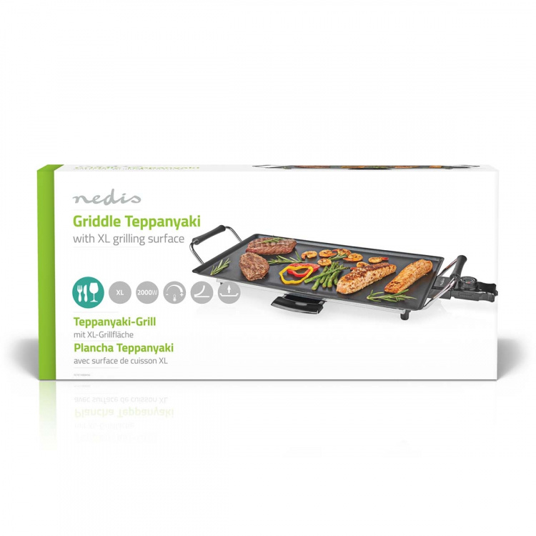 Nedis Teppanyaki Bord Grill | Bageplade (l x w): 47.5 x 26.5 cm | 5 Varmeindstillinger