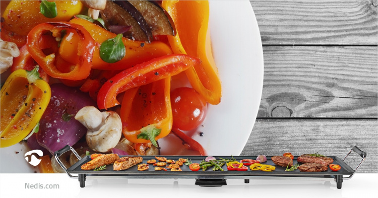 Nedis Teppanyaki Bord Grill | Bageplade (l x w): 90 x 23 cm | 5 Varmeindstillinger