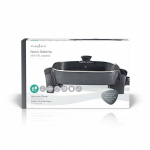 Nedis Elektrisk stegepande | 40 cm | Tykt, støbt aluminiumselement Nedis Elektrisk stegepande | 40 cm | Tykt, støbt aluminiumselement