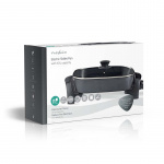 Nedis Elektrisk stegepande | 40 cm | Tykt, støbt aluminiumselement Nedis Elektrisk stegepande | 40 cm | Tykt, støbt aluminiumselement