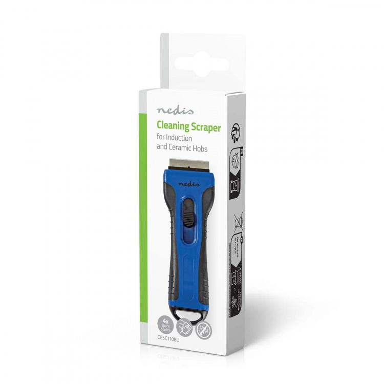 Nedis Rengøring Skraber | Keramik kogeplader Kogeplader | Blå / Sort | Plastik