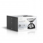 Nedis Køkkenvægt | Analog | Rustfri Stål | Aftagelig skål | Sort