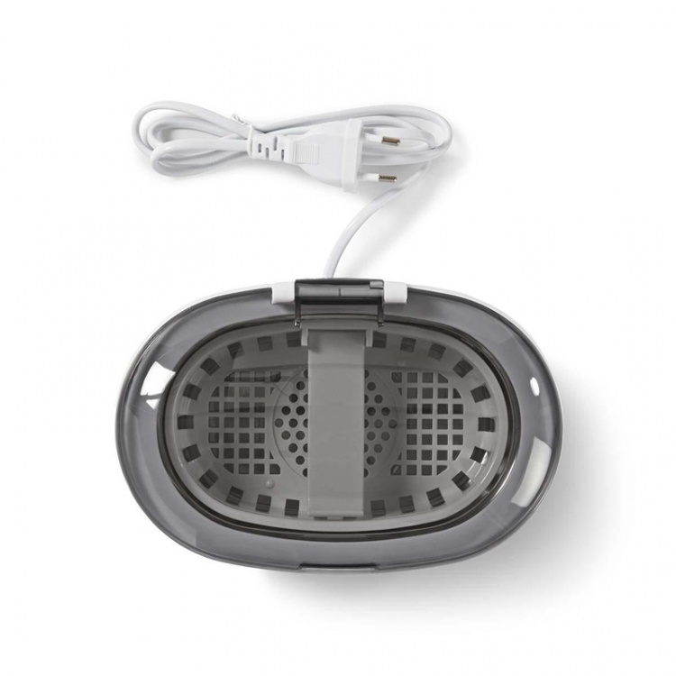 Nedis Ultrasonisk Smykke Renser | Strømforsyning | 230 V AC 50 Hz | 0.6 l | Hvid