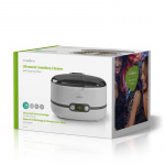 Nedis Ultrasonisk Smykke Renser | Strømforsyning | 230 V AC 50 Hz | 0.6 l | Hvid