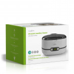 Nedis Ultrasonisk Smykke Renser | Strømforsyning | 230 V AC 50 Hz | 0.6 l | Hvid