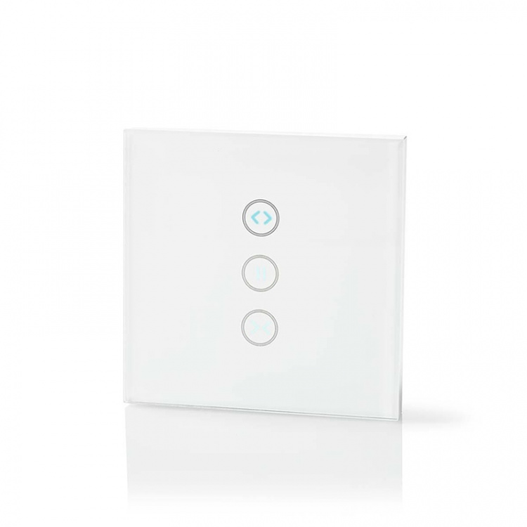 Nedis SmartLife Vægkontakt | Gardin / Lukker / Solskærm | Vægbeslag | 300 W | Android™ / IOS | Glas | Hvid Nedis SmartLife Vægkontakt | Gardin / Lukker / Solskærm | Vægbeslag | 300 W | Android™ / IOS | Glas | Hvid