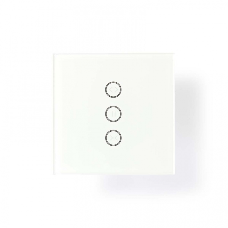Nedis SmartLife Vægkontakt | Gardin / Lukker / Solskærm | Vægbeslag | 300 W | Android™ / IOS | Glas | Hvid Nedis SmartLife Vægkontakt | Gardin / Lukker / Solskærm | Vægbeslag | 300 W | Android™ / IOS | Glas | Hvid