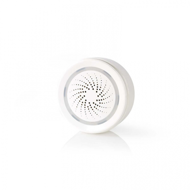 Nedis SmartLife-Sirene | Strømforsyning | 8 Lyde | 85 dB | Android™ / IOS | Hvid