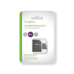 Nedis microSD-hukommelseskort | microSDXC | 64 GB | Skrivehastighed: 50 MB/s | Læs hastighed: 100 MB/s | UHS-I | SD adapter inkluderet