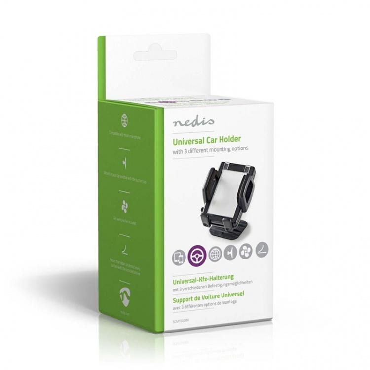 Nedis Smartphone Holder til Bil | I Bil | Universal | Telefon med minimal skærmstørrelse: 4 