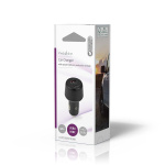 Nedis Biloplader | 48 W | 2x 3.0 A | Antal output: 2 | Porttype: USB-A / USB-C™ | | Automatisk Valgt Spænding