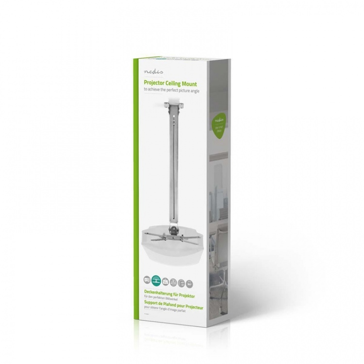 Nedis Projektor Beslag | Fuldt Bevægeligt | 10 kg | Kan drejes | Vipbar | Stål | Sølv