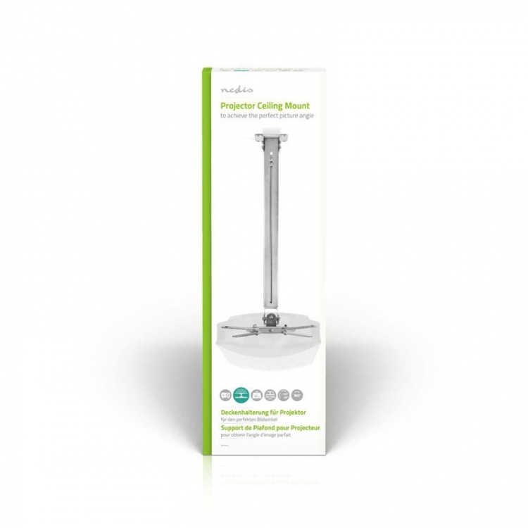 Nedis Projektor Beslag | Fuldt Bevægeligt | 10 kg | Kan drejes | Vipbar | Stål | Sølv