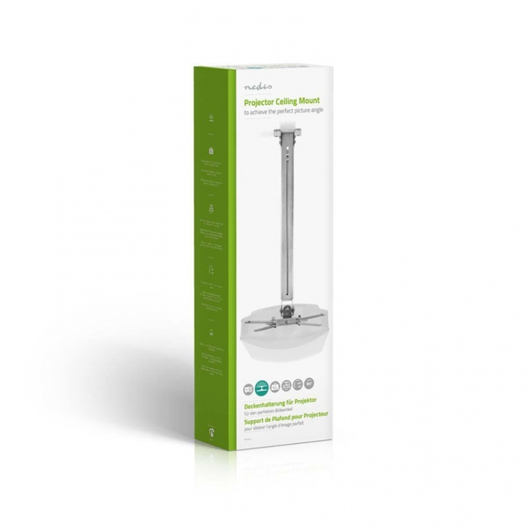 Nedis Projektor Beslag | Fuldt Bevægeligt | 10 kg | Kan drejes | Vipbar | Stål | Sølv